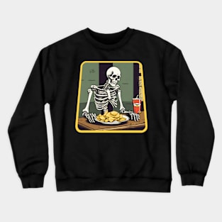 Skeleton eat chips Crewneck Sweatshirt